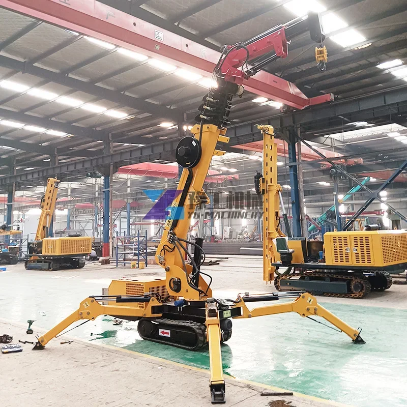 10m Lifting Height Mini Electric Spider Crane with Telescopic Boom for Sale