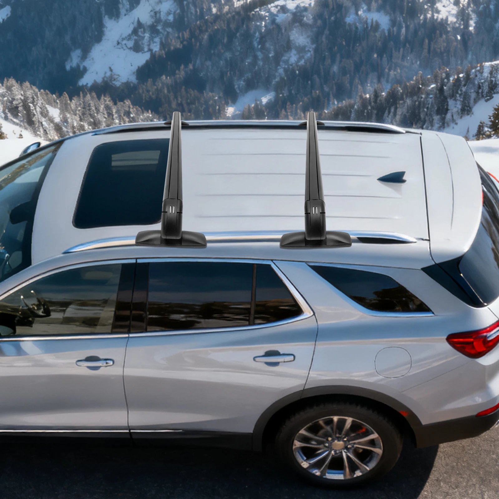 Universal Car Roof Rack with Lock 100cm Aluminum Roof Rack Luggage Carrier Universal Use for 4 or 5 Door Cars - Image 6