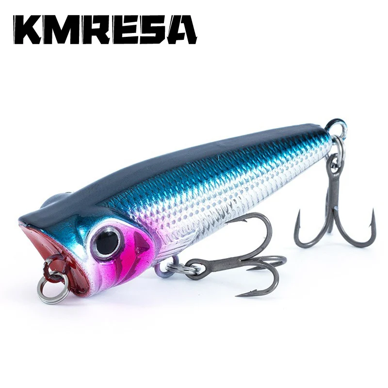 1 PC Mini Popper leurre de pesca 5,3 cm-4,5g flotante Poper appât haut appât d'eau manivelle Wobbler artificial Swimbait monoro