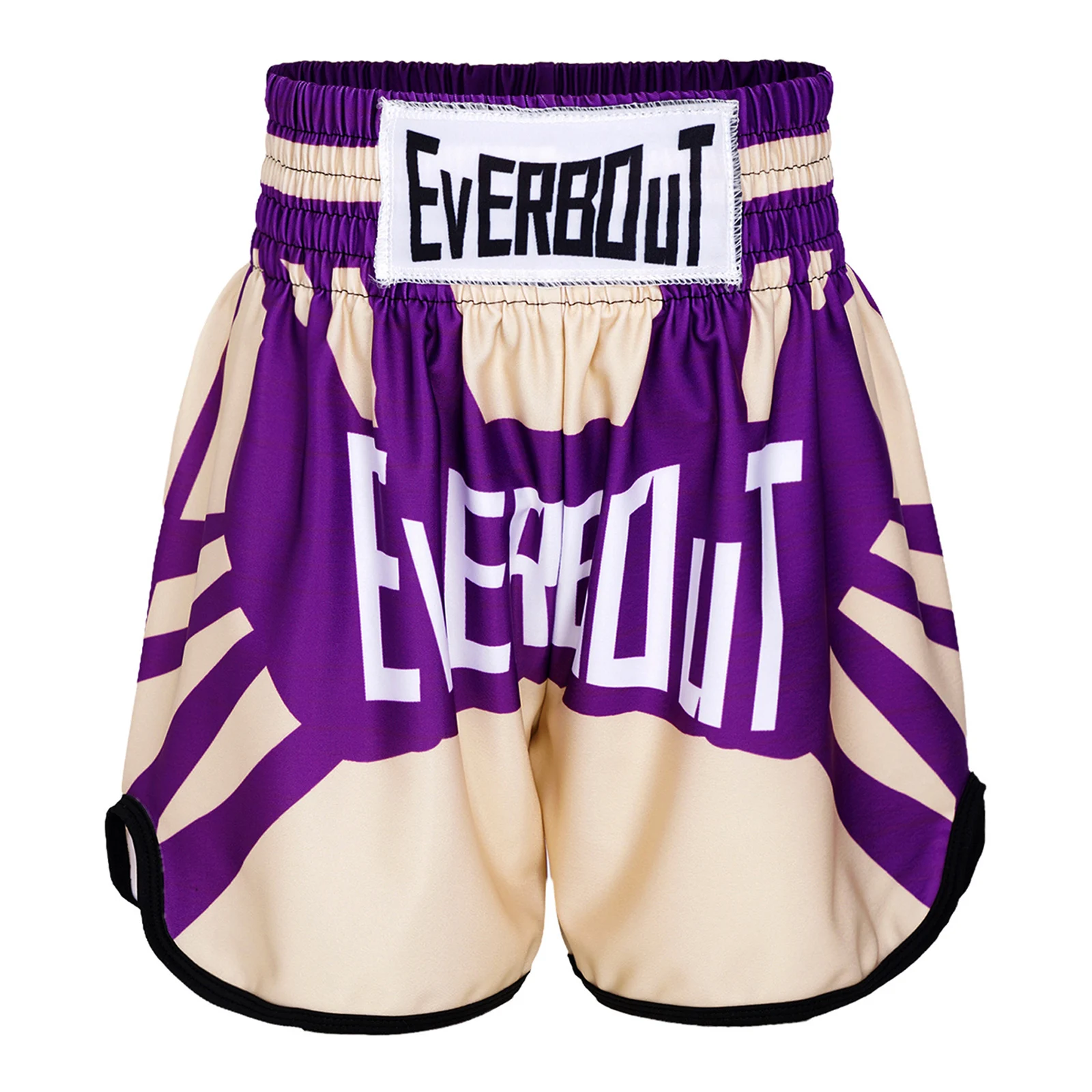Kids Boys Girls Boxing Trunks Elastic Waistband Shorts Muay Thai Fighting Training Bottoms Halloween Boxer Dress Up Costume