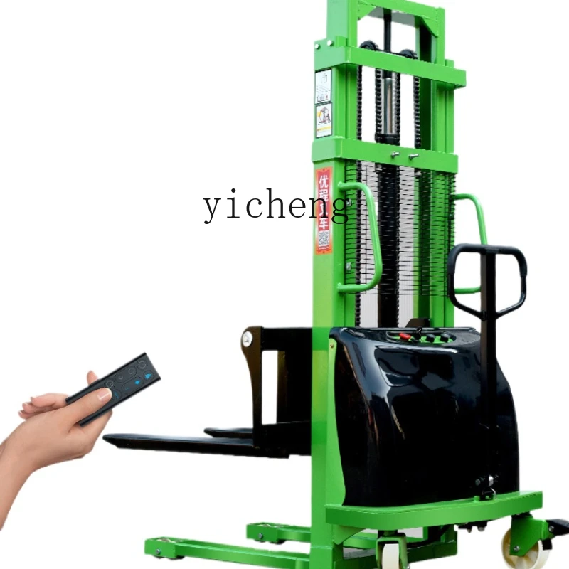 

ZC Semi-Electric Stacker Charging 2 Tons Electric Forklift 1 Ton Small Tray Battery Hydraulic Car Lift Forklift