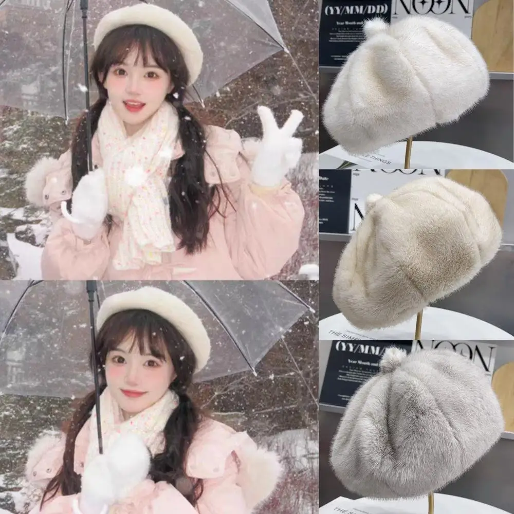 

Retro Beret Hat Women British Hepburn Stylish Artist Painter Hats Thick Warm Woolen Pumpkin Beanies Cap French Octagonal Cap