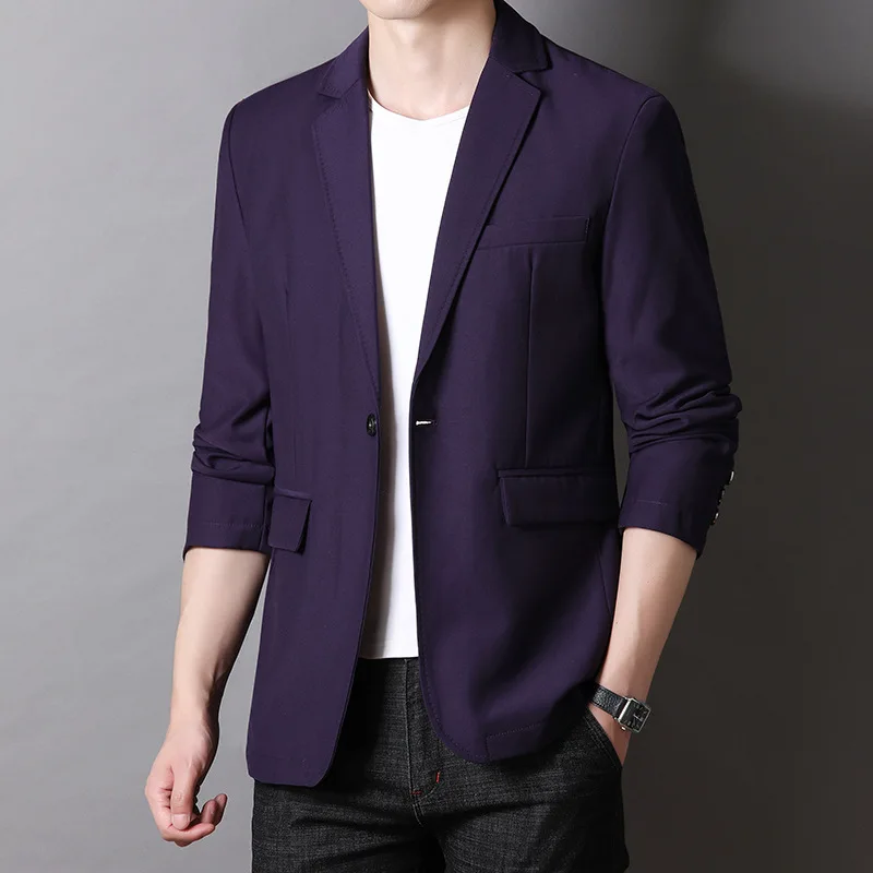 

New Suit Jackets 5XL 6XL 7XL 8XL Blazers Hombre Big Plus Size Solid Color Black Blazer Masculino Business Casual Coats for Man