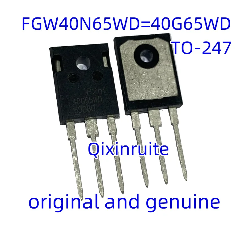 Qixinruite   New genuine FGW40N65WD=40G65WD 650V40A TO-247 high-power inverter high-speed switch IGBT transistor