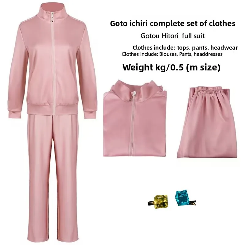 Anime Gotou Hitori Cosplay Bocchi The Rock Gotou Hitori Cosplay Costume Uniform Pink Jacket Skirt Pants Halloween Suit For Girl