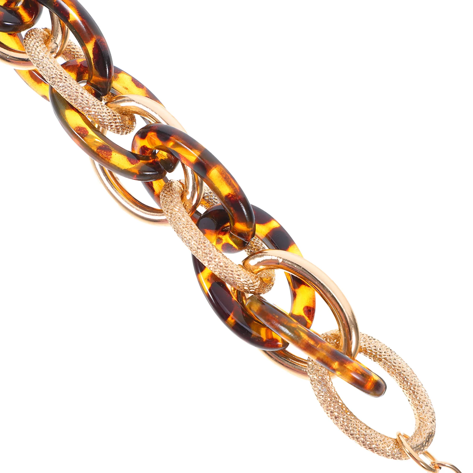 مكتنزة الاكريليك ليوبارد طباعة الطبقات سوار للنساء خمر نمط سلسلة اليد مجوهرات العصرية بيان الإكسسوار #2