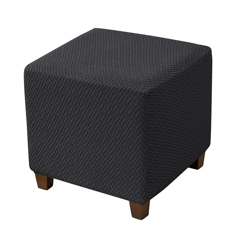Stretch Ottoman Slipcover Stool Cover T-shape Jacquard