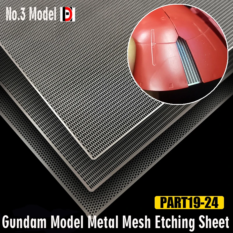 Mecha modelo hoja de grabado de malla metálica kits de actualización de modelado accesorio para manualidades