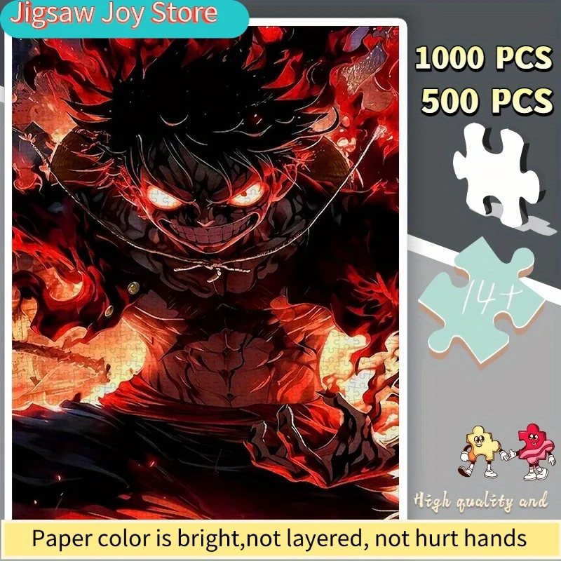 

Пазлы из бумаги с дизайнерскими рисунками динамичных аниме-персонажей, идеально подходят для домашнего отдыха и встреч.