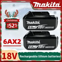 100% Genuine/Original Makita 18v battery 6.0Ah bl1850b BL1850 bl1860b BL1860 bl1830 bl1815 bl1840 LXT40 for makita power tools