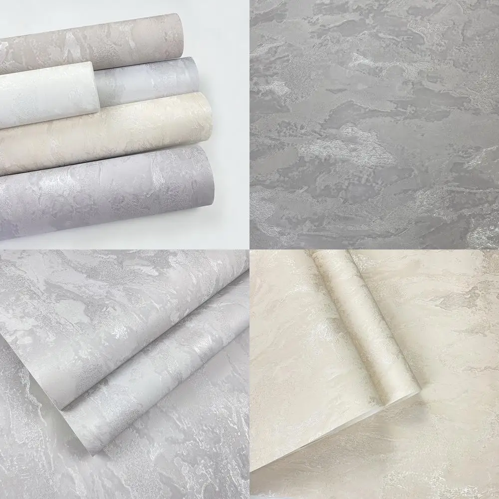 

Elegant Gray 3D Distressed Solid Color Industrial Style Wallpaper for Living Room Hotel Restaurant Cafe Wall Decoration