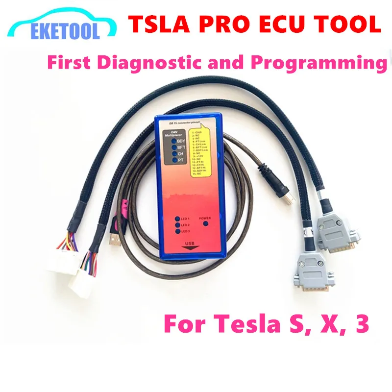 Tsla PRO ECU Wiring Digram FOR TESLA CAR MODEL S&X&3 Supports ECU Diganostic Programming Tool