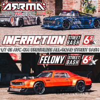 ARRMA ARA7617V2 FELONY ARA7615V2 INFRACTION FELONY 6S Brushless 1/7 RC Electric Remote Control Model Car High-speed Flat Racing