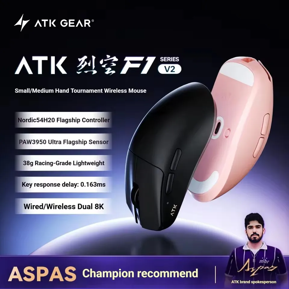 mouse-da-gaming-wireless-atk-f1-v2-tri-modalita-dual-8khz-leggero-750ips-0243ms-bassa-latenza-paw3950-ultra-ergonomico-per-e-sport