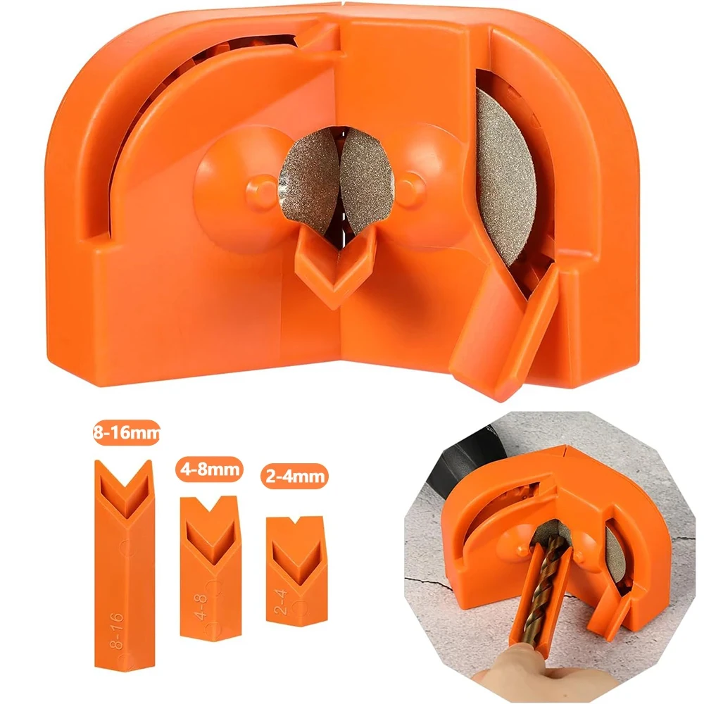 

Professional Drill Bit Sharpener Multipurpose Drill Bits Grinding Sharpener for High-Speed Steel, Masonry, Carbide, Cobalt