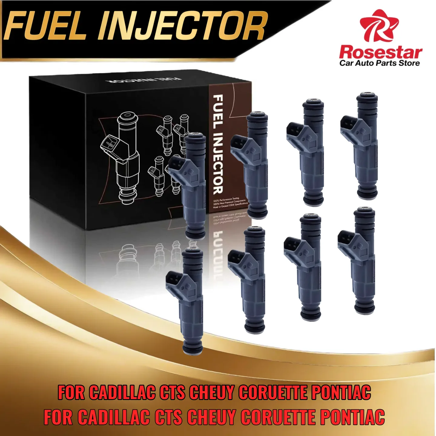 

8 PCS Fuel Injector for Chevy Corvette Camaro for Cadillac CTS for Pontiac GTO 5 7L 2004 2005 0280155931