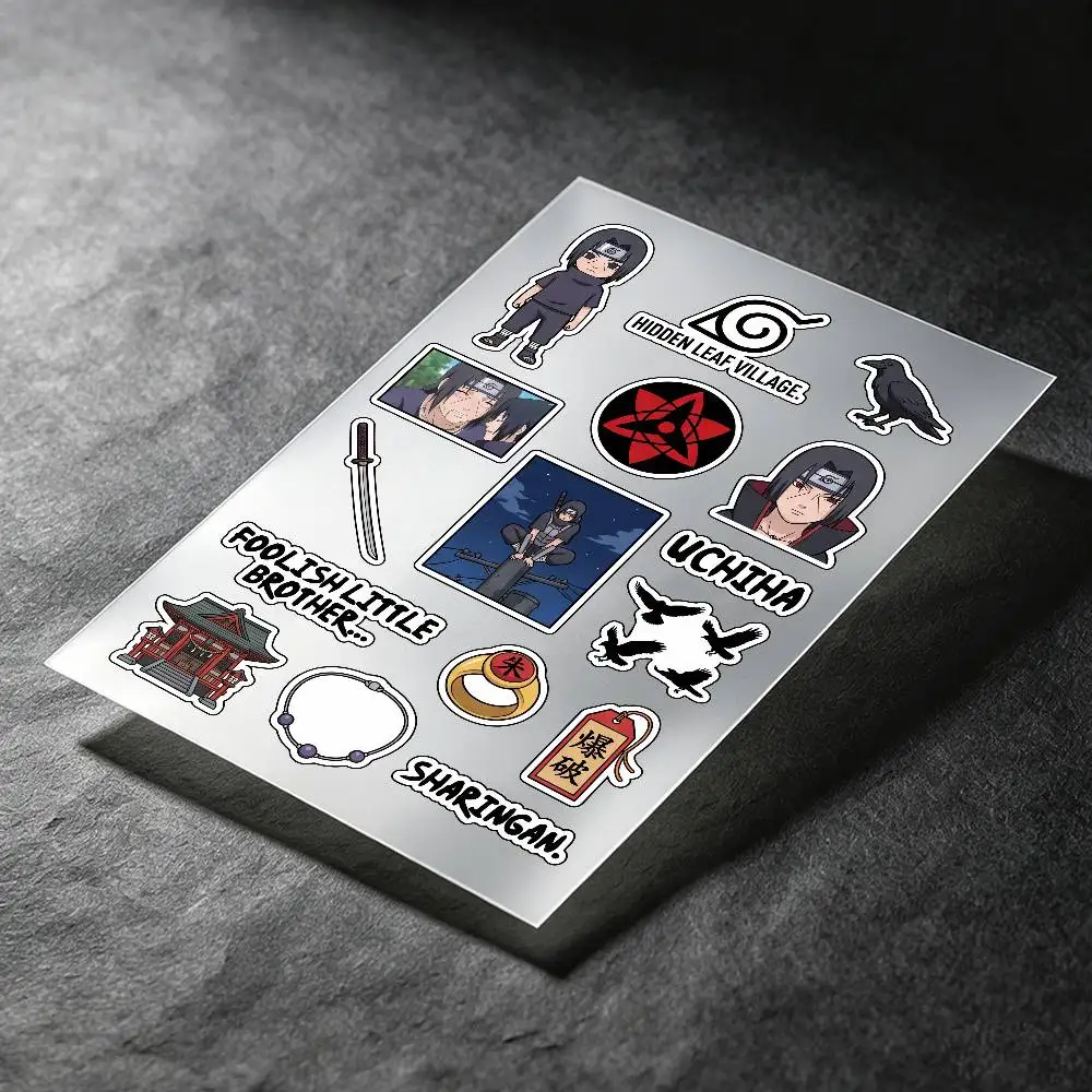 Uchiha Itachi Anime Character Stickers Auto Body Bumper Windows Motorcycle Laptop Walls Vinyl Decal Car Tuning Accessories