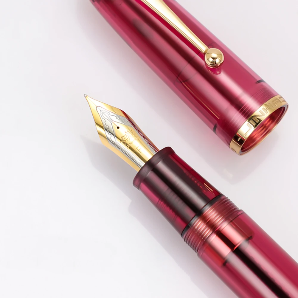 Jinhao 9019 dadao Füll federhalter #8 extra feine/feine/mittlere Feder, großer Harz-Schreibstift mit großem Konverter – Detail 4