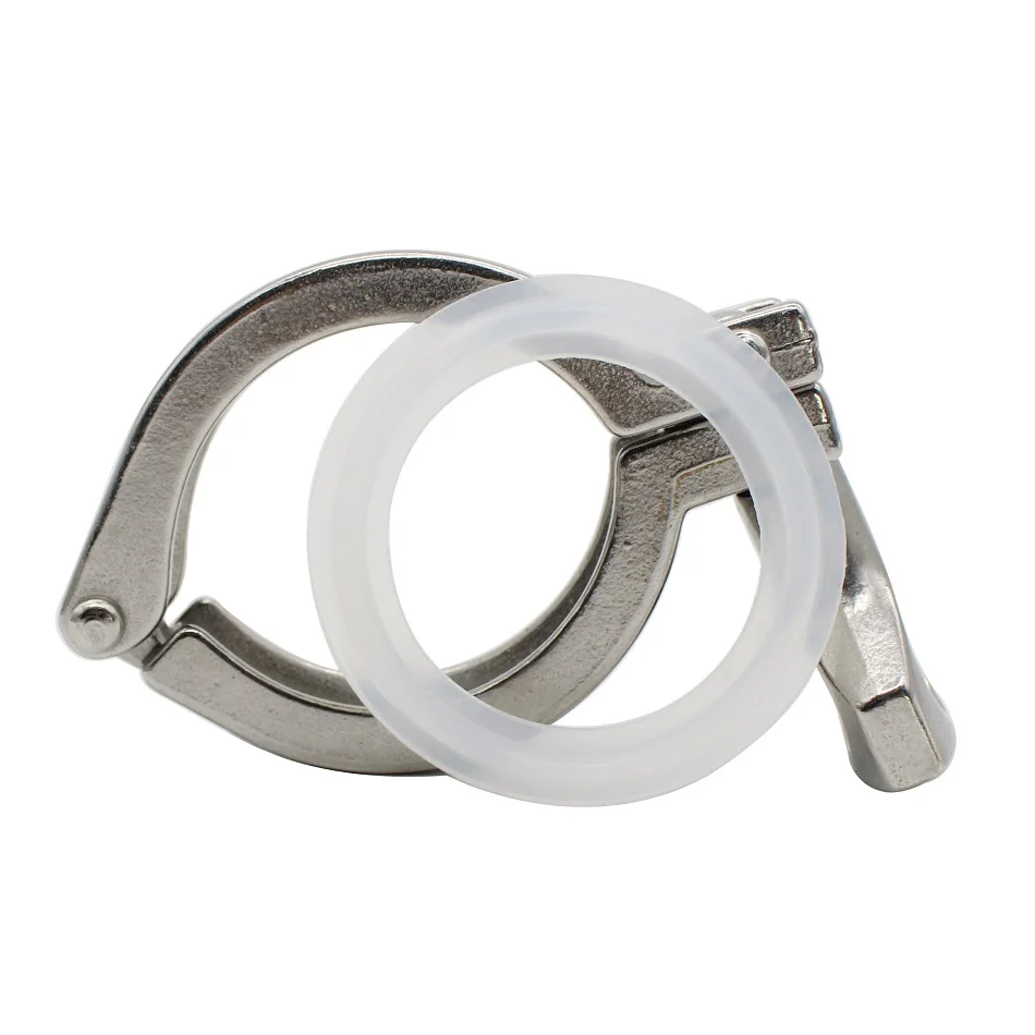 

1.5 "-4" Sanitary Three Clip Clamp, SS304 Stainless Steel Clover Clamp Sleeve Sanitary Ring Fittings Accessories.