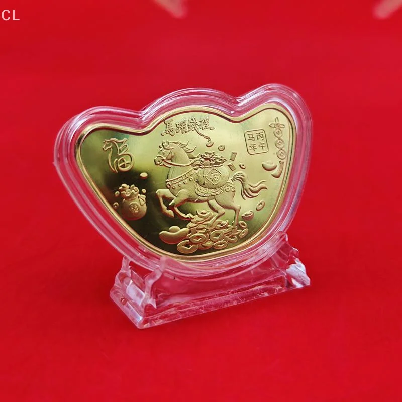 Jahr des Pferdes 2026 Gedenkmünze Chinesisches Sternzeichen Souvenir Münze Geschenk