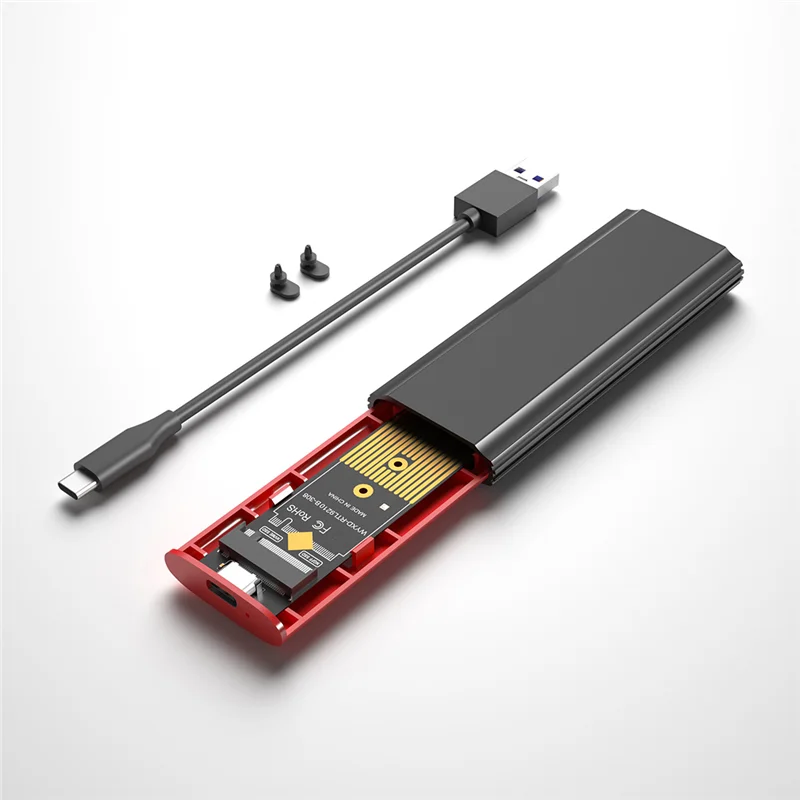 

OTZ-M2 SSD NVME Корпус M.2 к USB 3.1 SSD Box Корпус для M.2 Pcie Nvme M Key 2230/2242/2260/2280 Бесплатный адаптер для инструментов