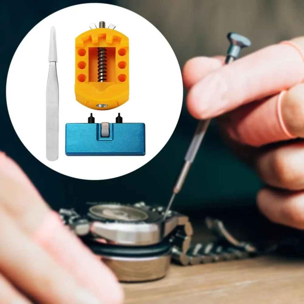 3 in 1 Watch Back Remover Tool Set Adjustable Case Opener Holder Repair Tool for Watch Case Back Removal