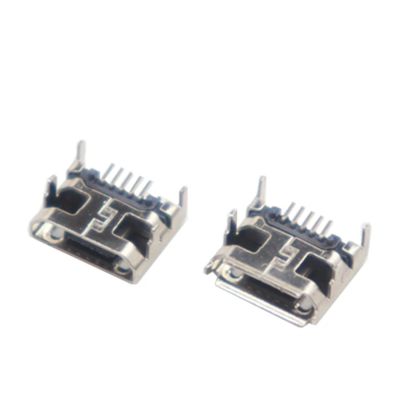 【50-10PCS】Micro USB Mobile Phone Android Interface T-type Mini Trapezoidal Patch Female Socket