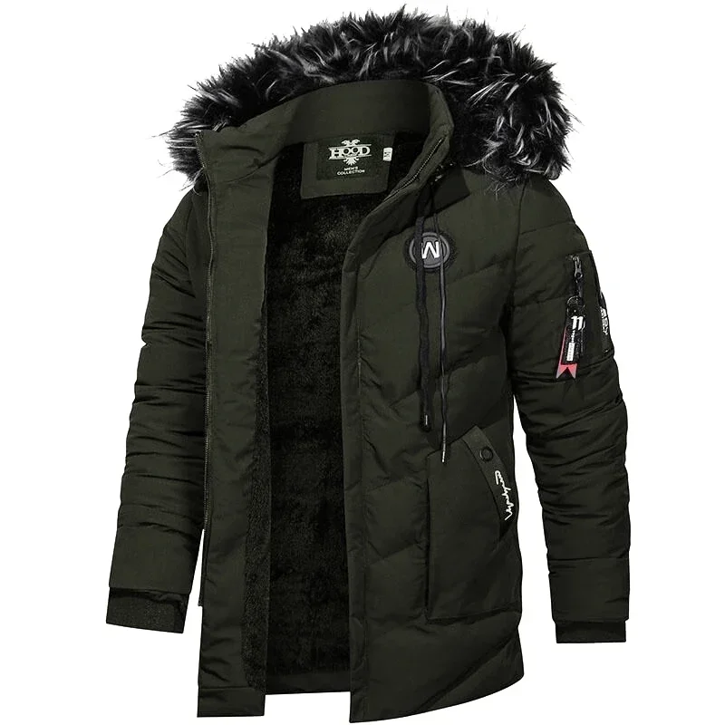 Parkas de invierno para hombre alta calidad chaqueta cortaviento - imagen 2