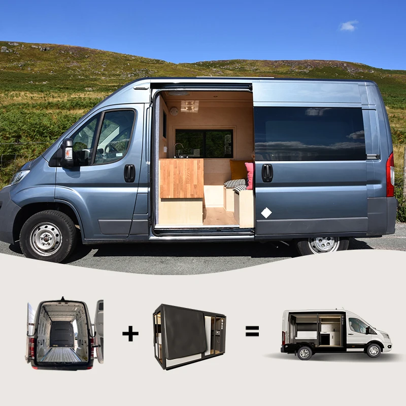 Luxury Camperizada Fourgon Camp Van Home De Campista Conversion Equipment Chleef Camper Cabinets Body Kit Transport Tourist