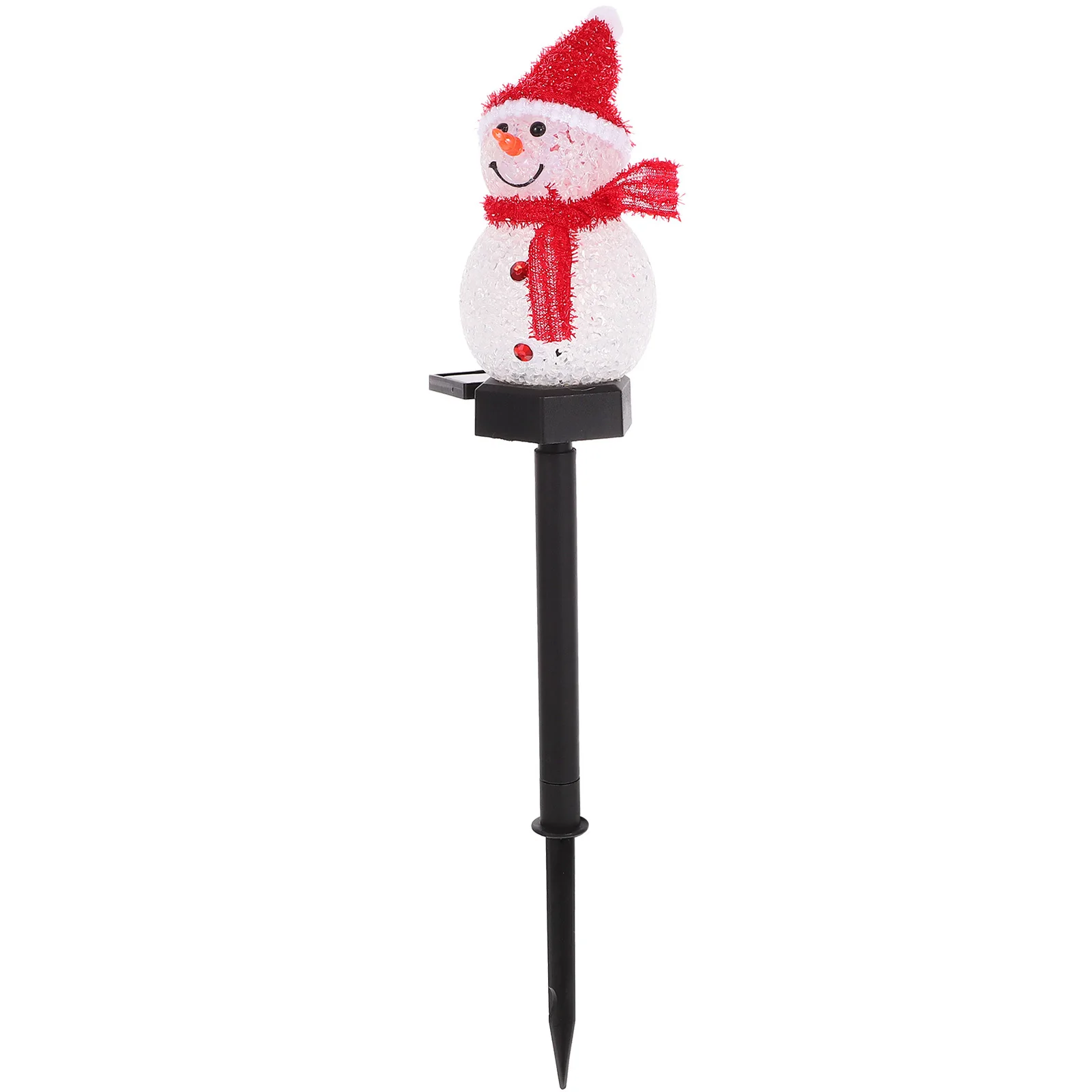 1Pcs LED Snowman Solar Garden Stake Light Waterproof Lawn Lamp Ground Plug Outdoor Yard Patio Decoration LED Lawn Lamp
