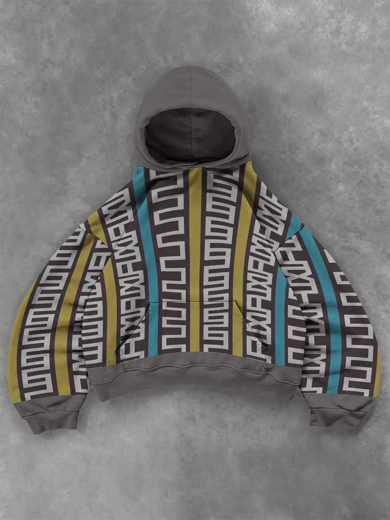 

3D Printed Tie-Dye Hoodie Retro Plaid Patchwork Hooded Sweatshirt Casual Street Style Pullover Hoodie Top