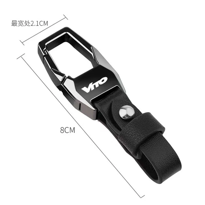 For Mercedes Benz Vito W639 W447 W638 Deluxe Leather car Keychain Keyring Keychain Lanyard Gift Keychain