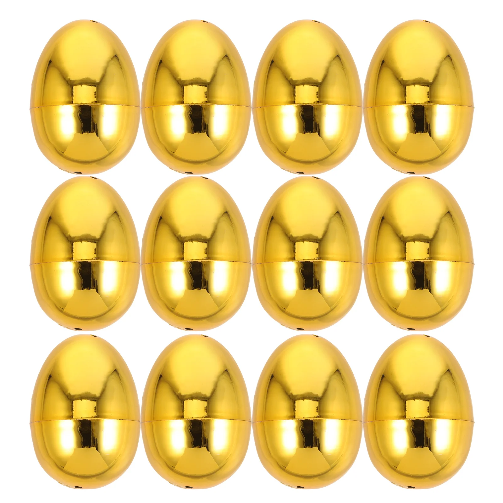 

12 Pcs Fillable Easter Eggs Basket Toys Decorations Shaped Gift Boxes Plastic Empty Eggs Reusable Party Supplies Easter Home