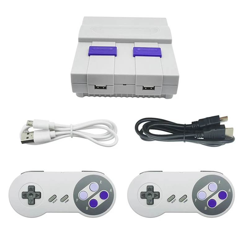 

Ретро игровая консоль 2,4G для SNES821, беспроводная двойная мини игровая консоль, ТВ игровая консоль со встроенными 821 играми