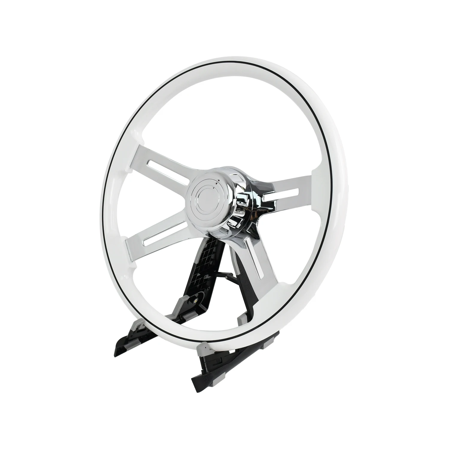 Exclusive Design White Semi Trailer 18 Inch 450mm Truck Tiypeor Car Steering Wheel
