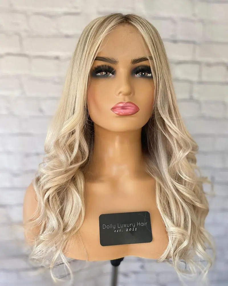 العصرية أومبير الرماد البني الاصطناعية HD الدانتيل شعر مستعار أمامي مظهر واقعي شعري لينة 180% جودة عالية طويل الجسم موجة شعر مستعار للنساء