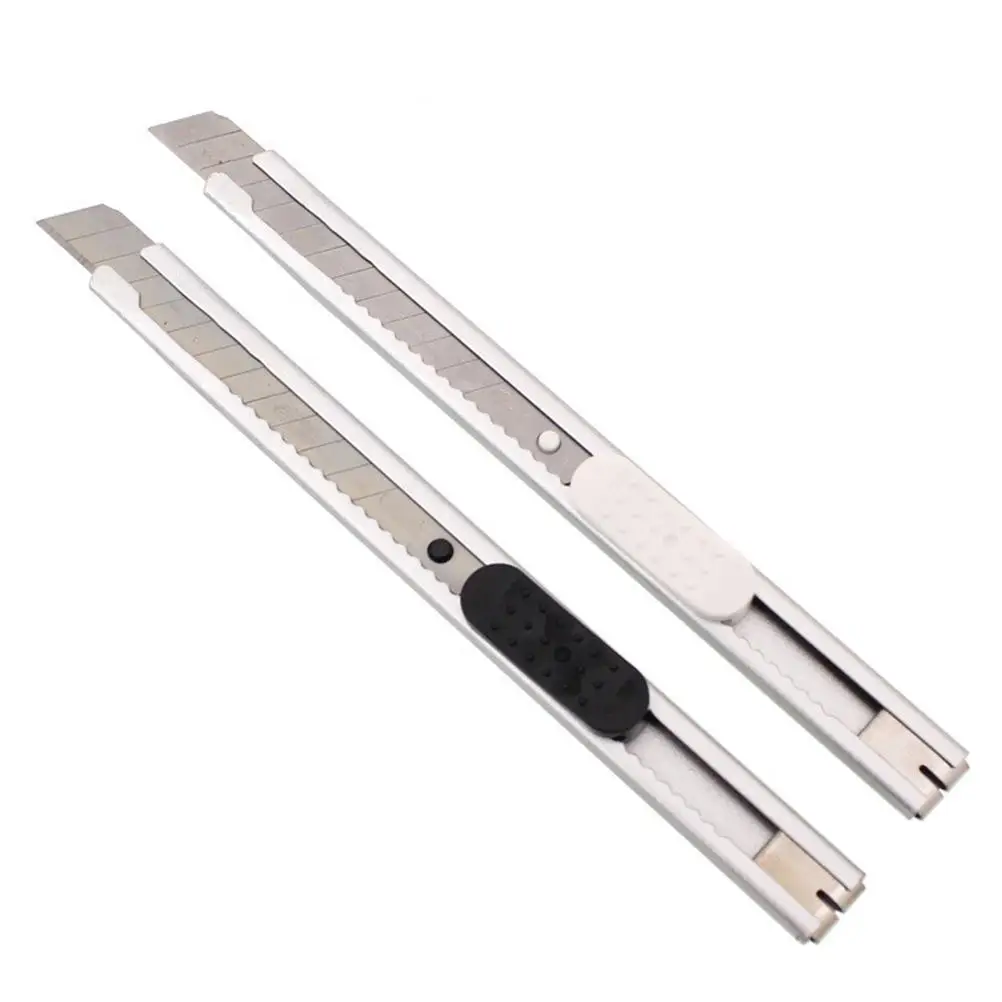4pcs Metal Knife Retractable Blade Easy Replace Safe MultiPurpose Lightweight Paper Cutting Paper Tool