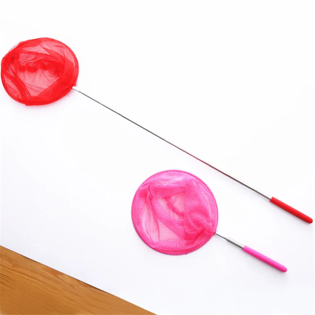 5 pezzi reti cattura insetti per bambini rete da pesca telescopica allungabile in acciaio inossidabile strumento per attività all'aperto colore casuale