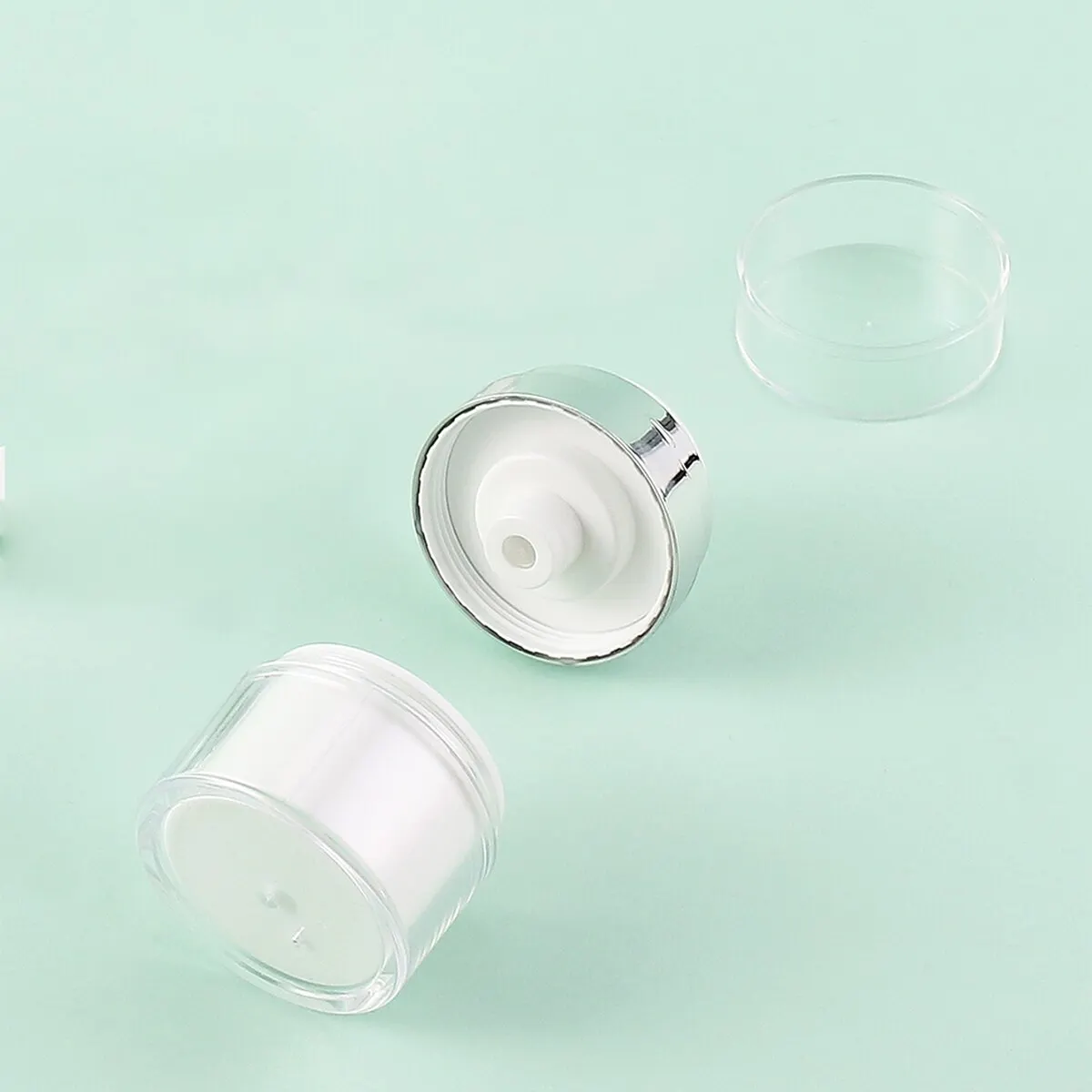 Pot hydratant à pompe à air, contenant de crème africaine, sous-emballage, bouteille sous vide pour soins de la peau, maquillage du visage, crèmes de gratitude, 15 ml, 30 ml, 50ml