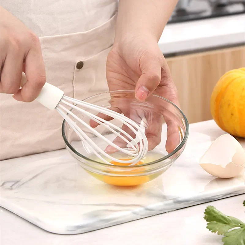 4PCS Set Silicone Baking Set Utensils Food Grade Non-stick Cooking Spatula Silicone Oil Brush Egg Whisk Food Clip Kitchen Tools