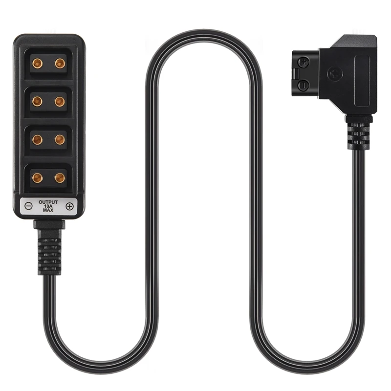 Macho d-tap b tipo dtap torneira para 4 fêmea p-tap ptap hub adaptador divisor elétrico para fotografia acessórios de energia-pzw