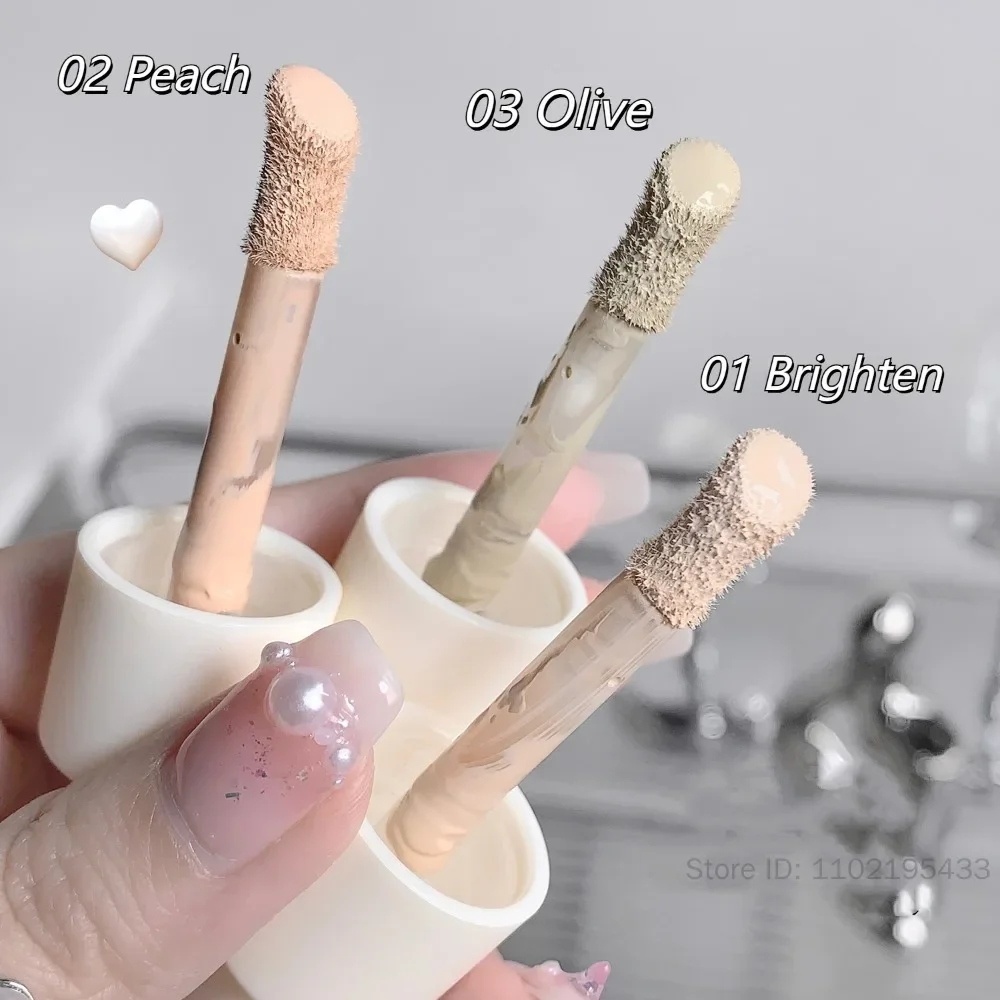 Crème anti-cernes à haute couverture, Texture, marques d'acné, cernes, liquide de maquillage pour le visage, éclaircissant durable, cosmétique pour le visage