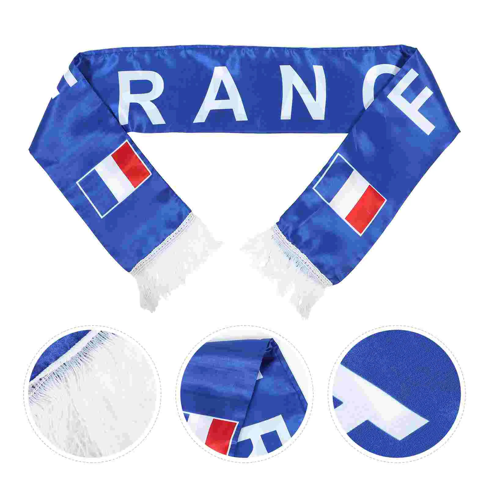 

2 Pcs Fans Scarf Soccer Scarfs Patriots Knit Football National Sports Gift for Footballs