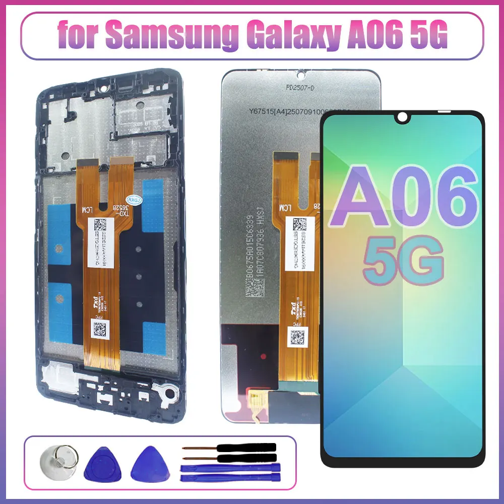 

LCD for Samsung Galaxy A06 5G LCD Display Touch Screen Digitizer Assembly Replacement for Samsung A06 5G A066 Phone LCD Screen