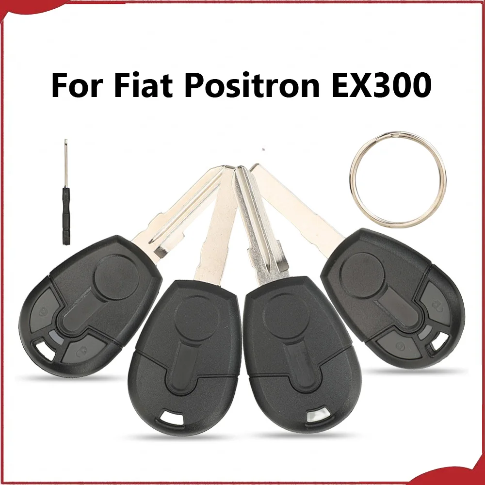 kutery New For Fiat Positron EX300 Replacement Transponder Chip Key SIP22 GT15R Remote Control Car Shell Case Housing Cover