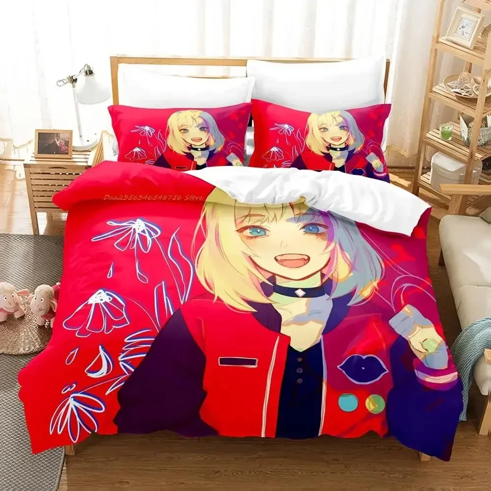 

2023 i Wonder Egg Priority Bedding Set Single Twin Full Queen King Size Bed Set Adult Kid Bedroom Duvet cover Sets Anime Bed