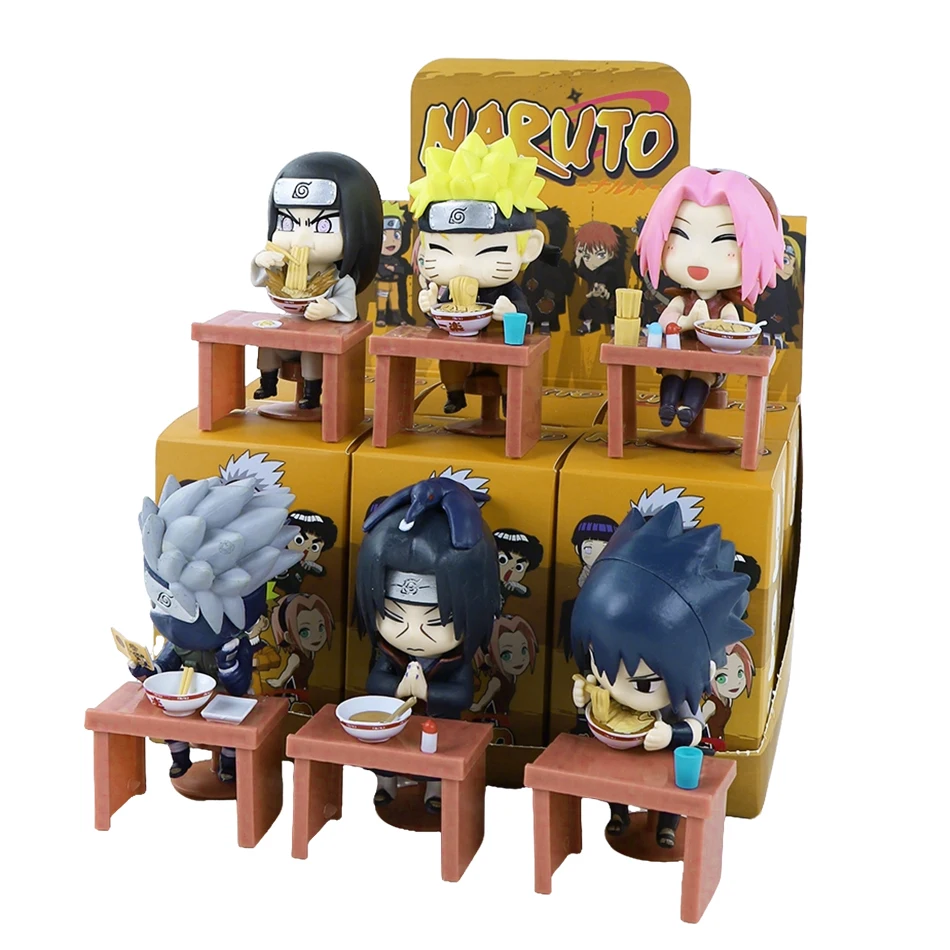 Auf Lager Naruto Shippuden Ramen Themen-Serie Blindbox - Chibi Mini PVC Anime-Figuren - Überraschungs-Sasuke Uchiha & Naruto Spielzeug Geschenke – Detail 11
