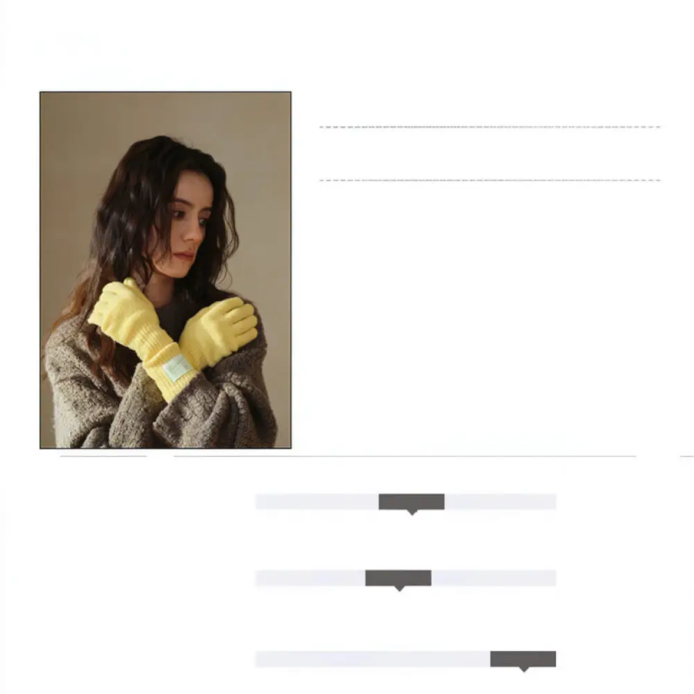 Womens Autumn Winter Warm Gloves Wool Blend Fingerless Touchscreen Mittens For Chebotova Thermal Soft Knit Elastic