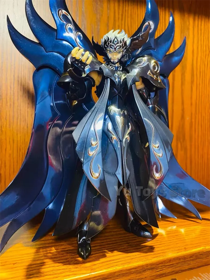 รูปปั้นผ้า2ชิ้นดั้งเดิมของ Bandai Saint Seiya ตุ๊กตาขยับแขนขาได้ Bleach Thanatos EX 2ชิ้นที่เก็บในตำนานของสะสมของแท้รูปปั้นตกแต่งตุ๊กตาของขวัญ