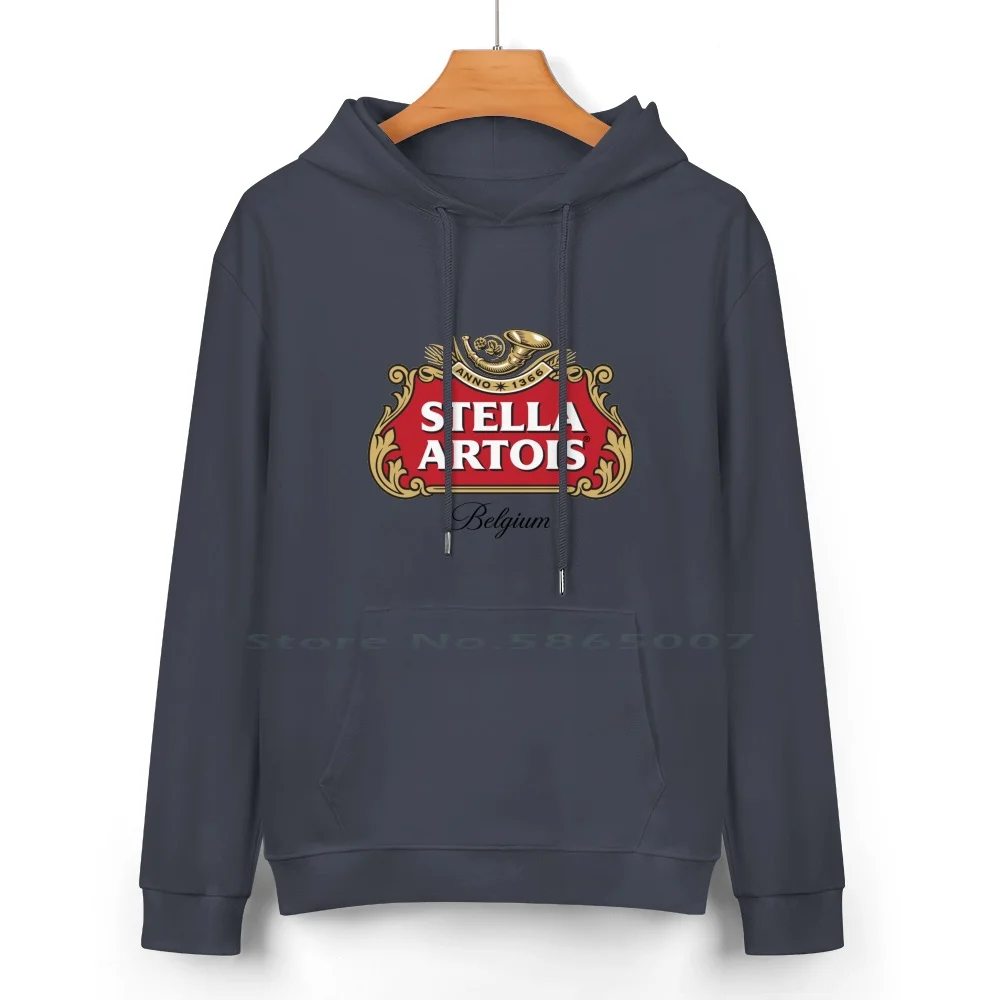 Stella Anno Artois Belgium Pure Cotton Hoodie Sweater 24 Colors Stella Anno Artois Belgium 100% Cotton Hooded Sweatshirt For